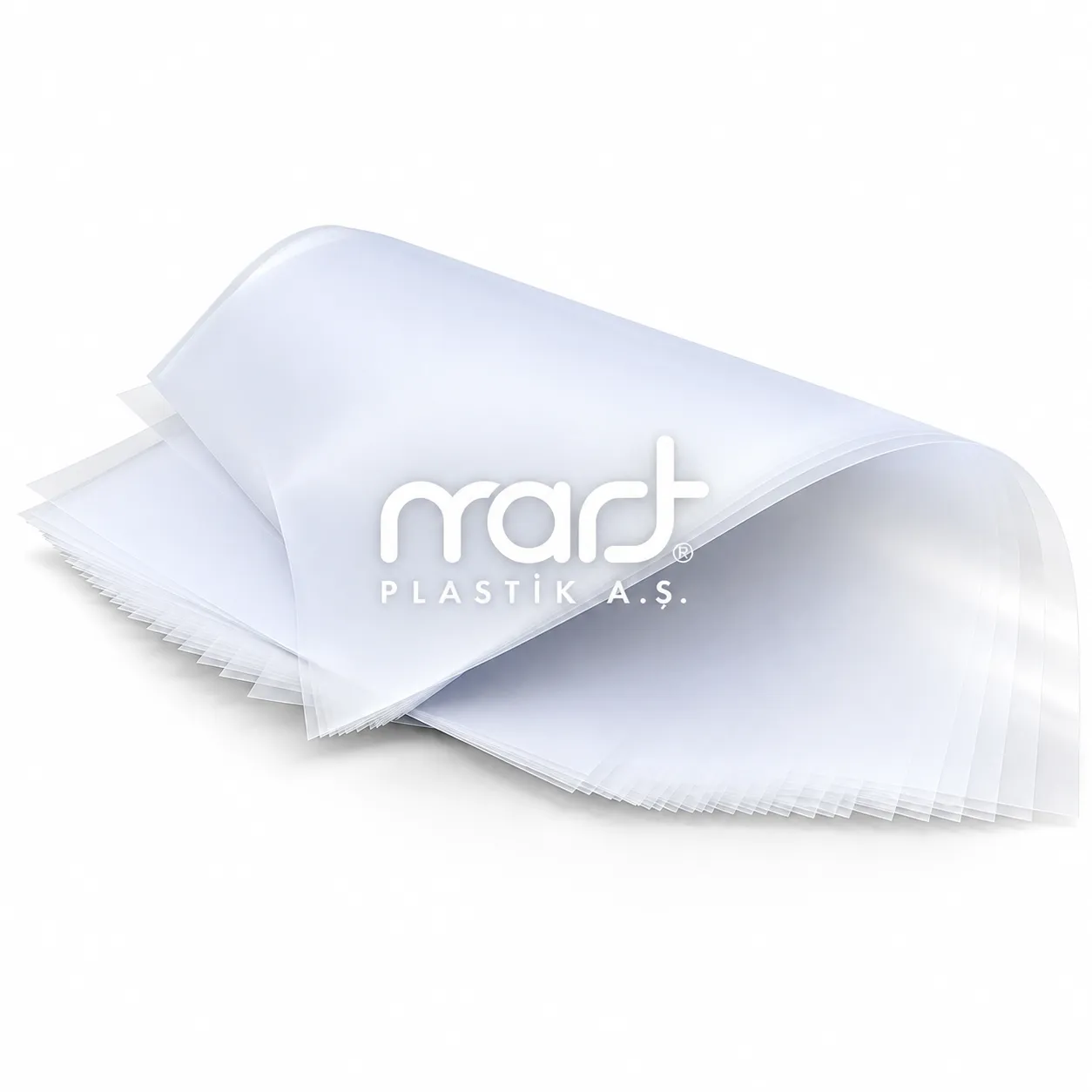 Kıvrılarak üst üste duran ince, yarı saydam coated overlay kaplama filmi tabakaları